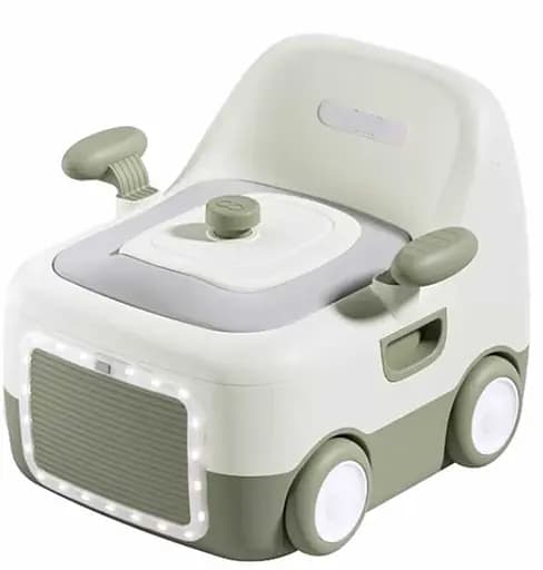 Горщик дитячий Bimbo, зелений, м’яке сидіння, підсвічування - фото 1