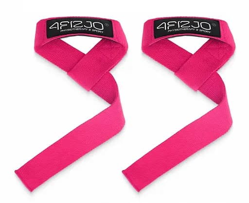 Лямки для становой тяги 4FIZJO Deadlift Straps Pink (P-5905973402293) - фото 1