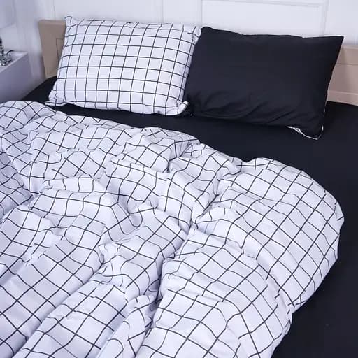 Простыня MirSon Бязь 17-4765 Piacenza 200x220 см черная (2200008943219) - фото 2