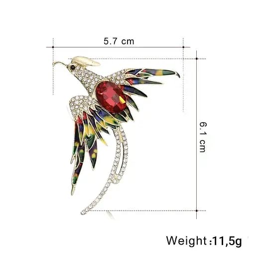 Брошь Птица Феникс брошь-булавка (158511345) - фото 2