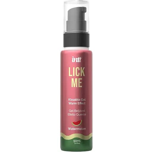 Лубрикант оральный Intt Lick Me Kissable Gel арбуз 50 мл - фото 1