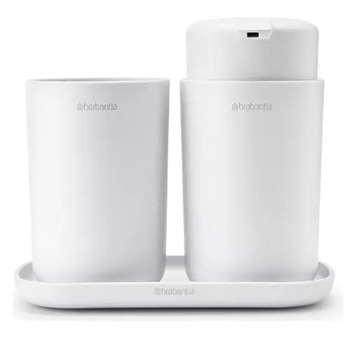 Набор Brabantia Renew для ванной комнаты, 3 предмета, белый (280382) - фото 1