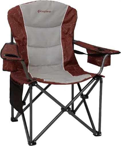 Стілець розкладаний KingCamp Juniper C10 Red/Grey - фото 1