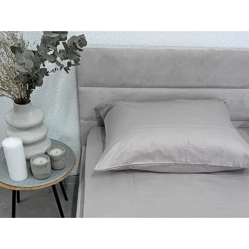 Наволочка Ecotton Chateau Grey сатин 50х70 см 2 шт. сіра (24737) - фото 3