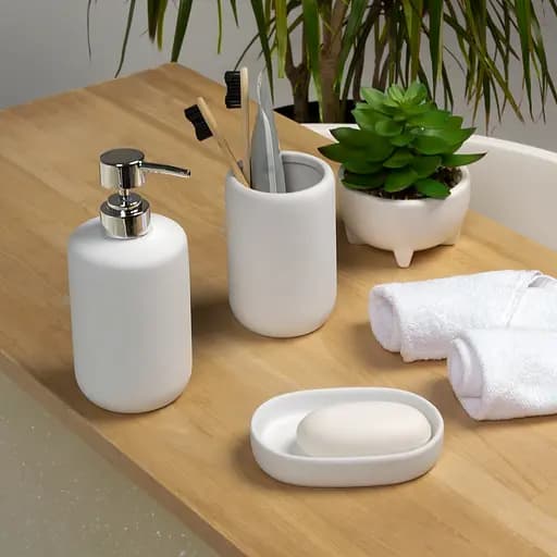 Набор аксессуаров для ванной комнаты МВМ My Home MVM-24 белый (MVM-MH-23 WHITE) - фото 5