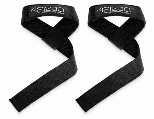 Лямки для становой тяги 4FIZJO Deadlift Straps Black (P-5905973402279) - фото 1
