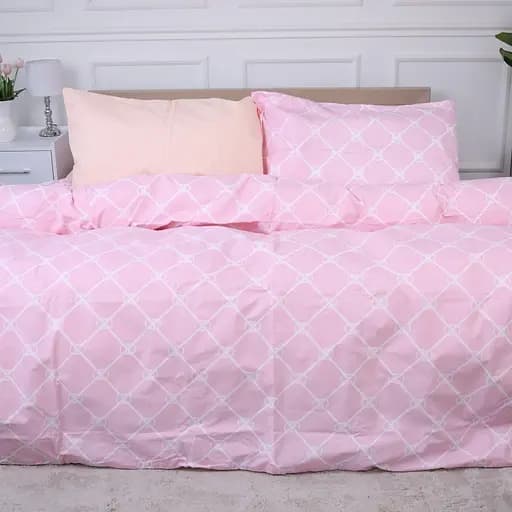 Простирадло MirSon Ranforce Elite 17-4770 Saint Etienne 200x220 см рожеве (2200008961619) - фото 3