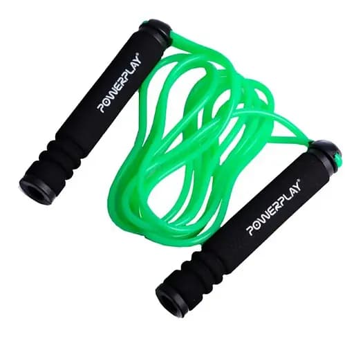 Скакалка PowerPlay 4205 Classic Plus Jump Rope Зеленая 2,7м (PP_4205_Green) - фото 4