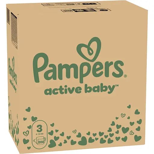 Уцінка. Набір підгузків Pampers Active Baby 3 (6-10 кг) 208 шт.  - фото 2