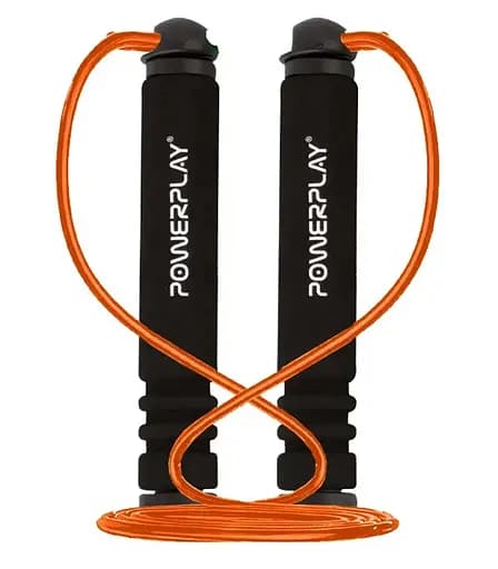 Скакалка PowerPlay 4205 Classic Plus Jump Rope Оранжевая 2,7 м (PP_4205_Orange) - фото 1