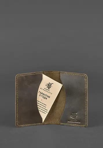 Кожаный кард-кейс (визитница) 6.0 темно-коричневый - фото 4