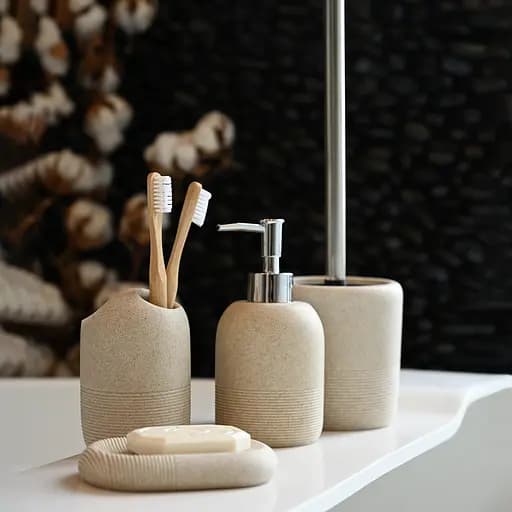 Комплект аксессуаров МВМ My Home MVM-12: BA-02, BA-03, BA-04, BA-06 бежевый (MVM-MH-12 BEIGE) - фото 7