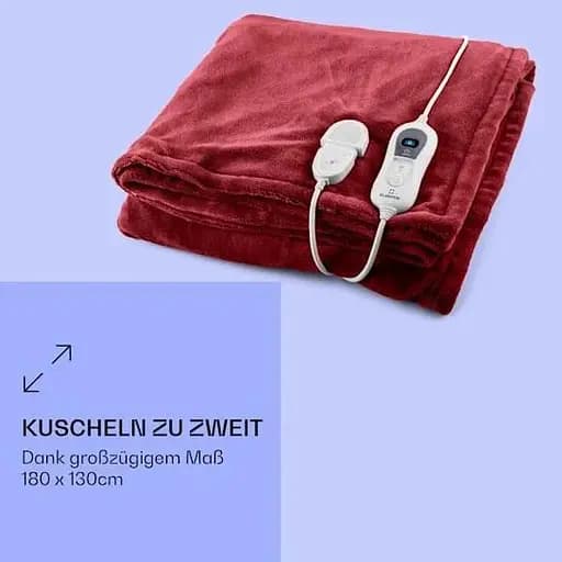 Электроодеяло Klarstein Dr.Watson XL 120 Вт (10031657) Красный - фото 2