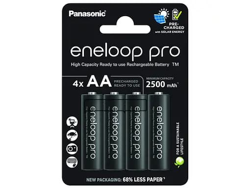Акумулятори AA Panasonic Eneloop Pro 2500 mah (min. 2550 mah) BK-3HCDE/4CP 4шт - фото 1