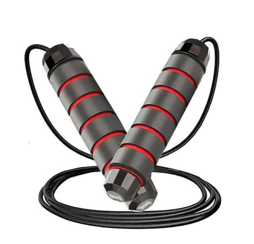 Скакалка скоростная PowerPlay 4210 Power Weighted Jump Rope Черная 2,7 м (PP_4210_Black/Red) - фото 3