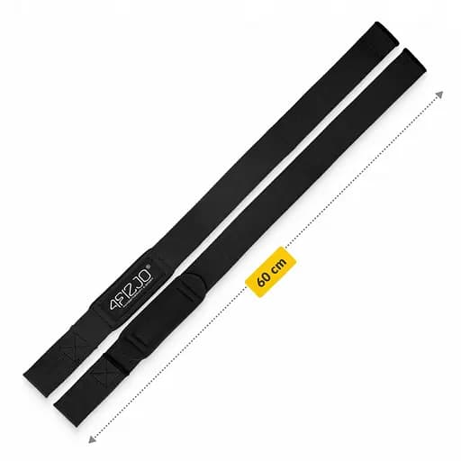 Лямки для становой тяги 4FIZJO Deadlift Straps Black (P-5905973402279) - фото 7