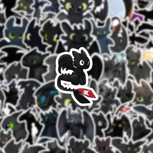 Стикерпак GeekLand How to Train Your Dragon 50 штук - фото 5