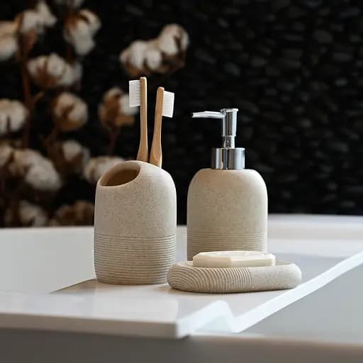 Комплект аксессуаров МВМ My Home MVM-12: BA-02, BA-03, BA-04, BA-06 бежевый (MVM-MH-12 BEIGE) - фото 10