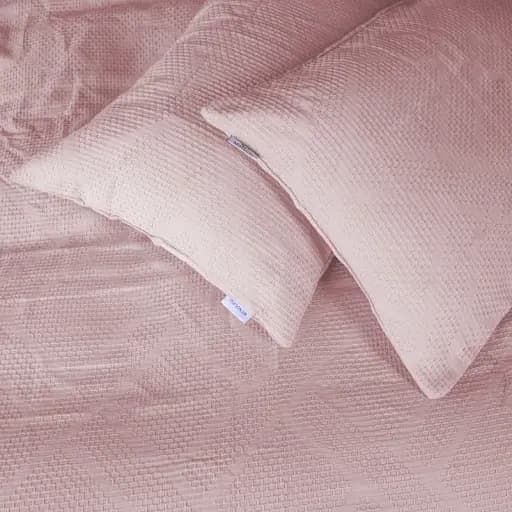 Наволочка MirSon №20-00 Waffle Powder 50х50 см пудрова (2200011032412) - фото 2