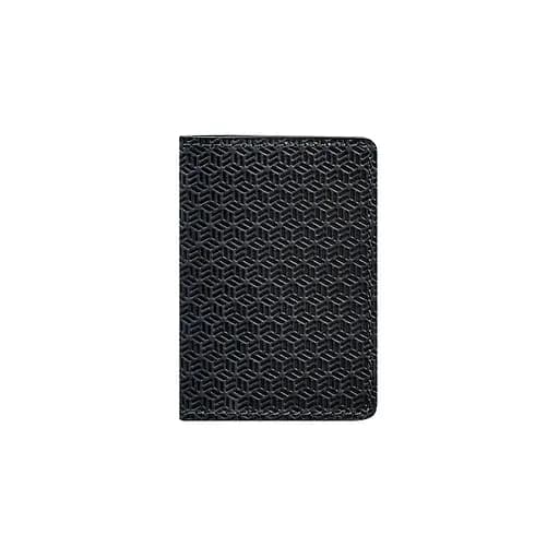 Мужской кожаный кард-кейс (визитница) 6.0 Карбон синий - фото 6