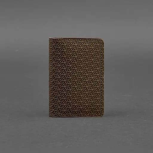 Мужской кожаный кард-кейс (визитница) 6.0 Карбон темно-коричневый - фото 5