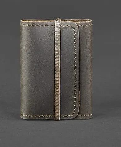 Кожаный кард-кейс 1.1 темно-коричневый - фото 1