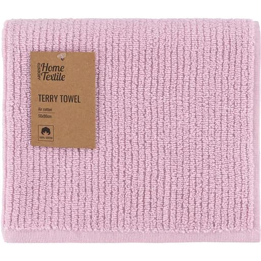 Полотенце махровое Ardesto Air 50х90 см 100% хлопок розовое (ART2150SC)  - фото 1
