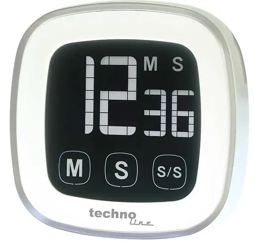 Таймер кухонный Technoline KT400 Magnetic Touchscreen White (KT400) (DAS301202) - фото 1