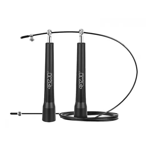 Скакалка 4FIZJO Standard+ скоростная для кроссфита Black 4FJ0183 (P-5907739311528) - фото 1