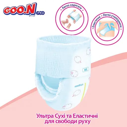 Трусики-подгузники GOO.N Plus для детей 12-20 кг XL 76 шт. - фото 8