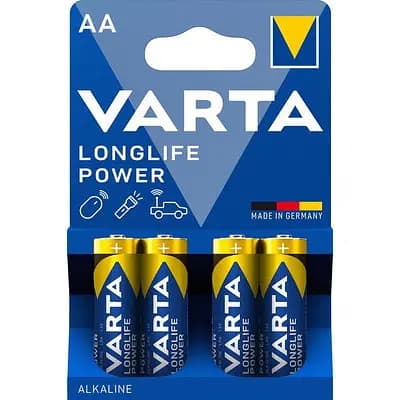 Батарейка VARTA HIGH ENERGY/LONGLIFE POWER AA LR06 BLI 4 ALKALINE - фото 1
