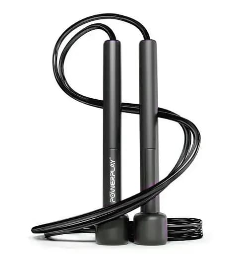 Скакалка PowerPlay 4201 Basic Jump Rope Черная 2,8м (PP_4201_Black) - фото 1