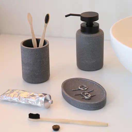 Комплект аксессуаров для санузла МВМ My Home London серый (MVM-MH-44 GRAY) - фото 4