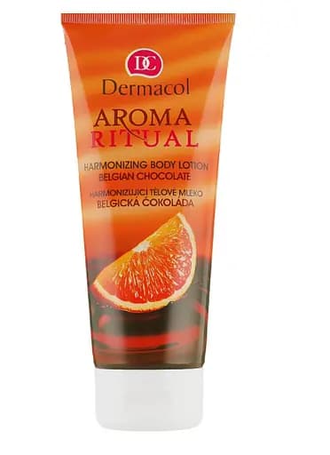 Молочко для тіла Dermacol Aroma Ritual бельгійський шоколад, що гармонізує, 200 мл (16915) - фото 1
