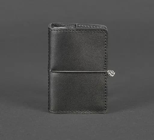 Кожаный кард-кейс 7.0 черный - фото 1