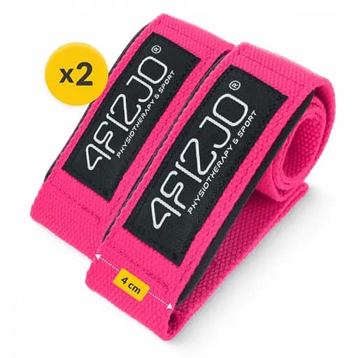 Лямки для становой тяги 4FIZJO Deadlift Straps Pink (P-5905973402293) - фото 9