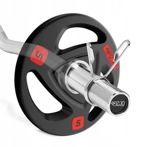 Гриф для штанги олимпийский W-образный 4FIZJO 120 см 50 мм без подшипников (P-5905973401180) - фото 4