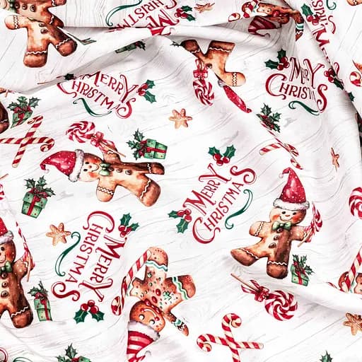 Скатерть Ardesto Christmas Gingerbread 120х140см, 100% полиэстер, красный (ART07HG) - фото 3