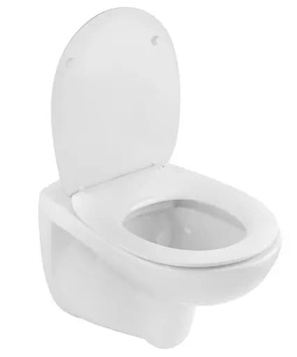 Унитаз подвесной безободковый Kroner Oker WHI533536 RIMLESS с сиденьем (KO533536WHIR) (CV033120) - фото 2