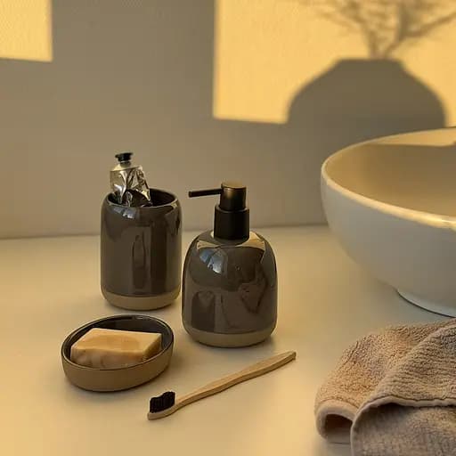 Комплект аксесуарів для санвузла МВМ My Home Delhi сірий (MVM-MH-46 GRAY) - фото 8