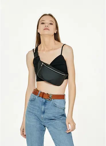 Поясная сумка бананка Sambag Tirso MSS черный 31 х 12 х 5 см (80113001) - фото 3