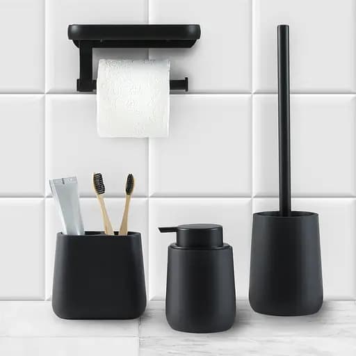 Набор аксессуаров для ванной комнаты My Home MVM-17 черный (MVM-MH-17 BLACK) - фото 7