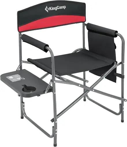 Стілець розкладаний KingCamp Folding Director Chair Black/Red - фото 1