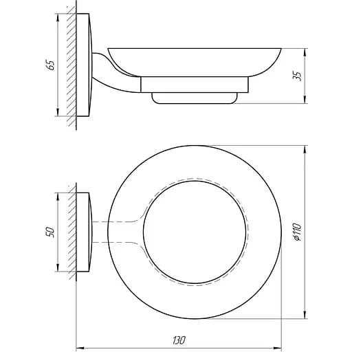 Мыльница Perfect Sanitary Appliances RM 1201 - фото 2
