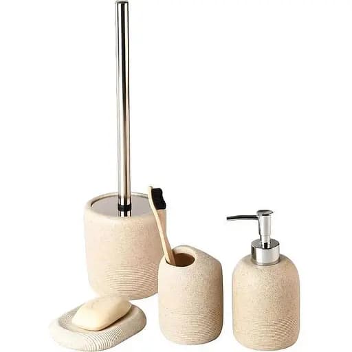 Комплект аксессуаров МВМ My Home MVM-12: BA-02, BA-03, BA-04, BA-06 бежевый (MVM-MH-12 BEIGE) - фото 1