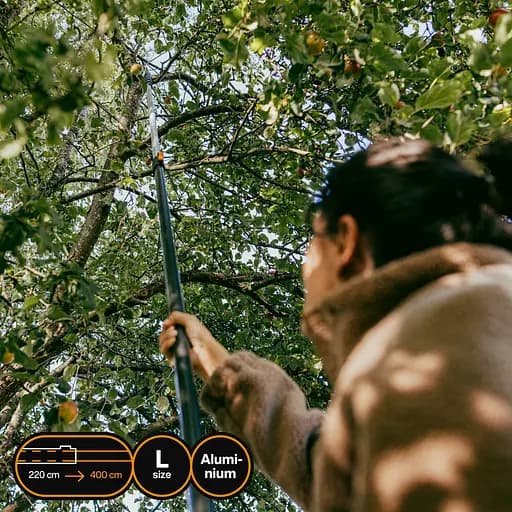 Ручка телескопічна алюмінієва Fiskars OneClick L, 220–400 см (1080672) - фото 3