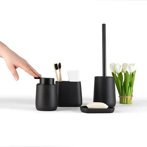 Набор аксессуаров для ванной комнаты My Home MVM-13 черный (MVM-MH-13 BLACK) - фото 4