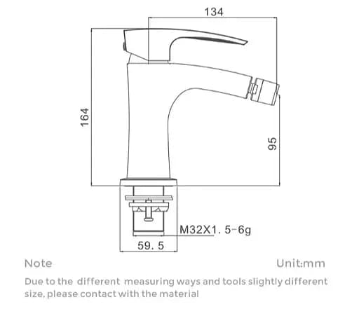 Змішувач для біде Gappo G5007 - фото 5