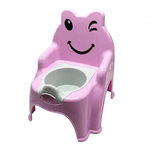 Дитячий горщик "Смайлик" Doloni 013317/01/11 світло-рожевий - фото 1