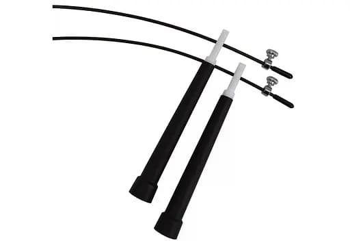 Швидкісна скакалка EasyFit Speed ​​Cable Rope 3 м зі сталевим тросом чорна (EF-2039-BK) - фото 4